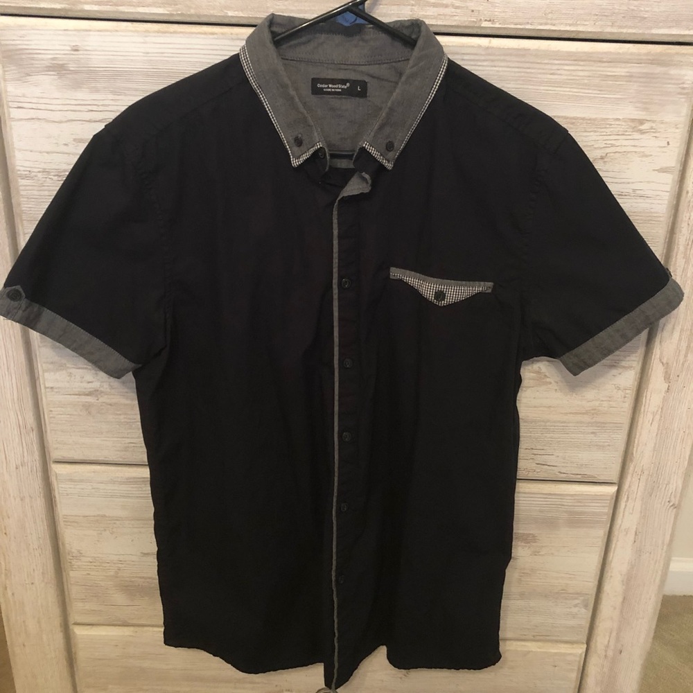 Cedar Wood State Button Down Shirt